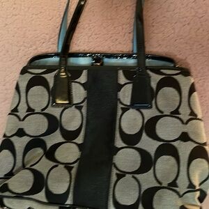 Coach black and grey